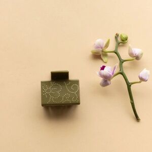 Guadalupe Olive Bohemian Studded Clip